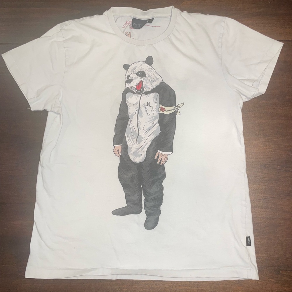 Wesc White T-Shirt with Logo Tag